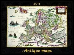 Antique maps naptár