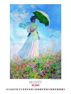 Claude Monet művészeti naptár belül