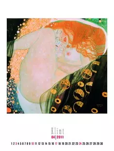 Gustav Klimt művészeti naptár belül