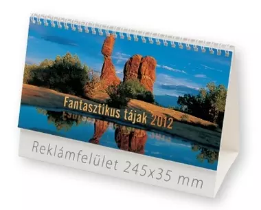 Fantasztikus tájak képes asztali naptár